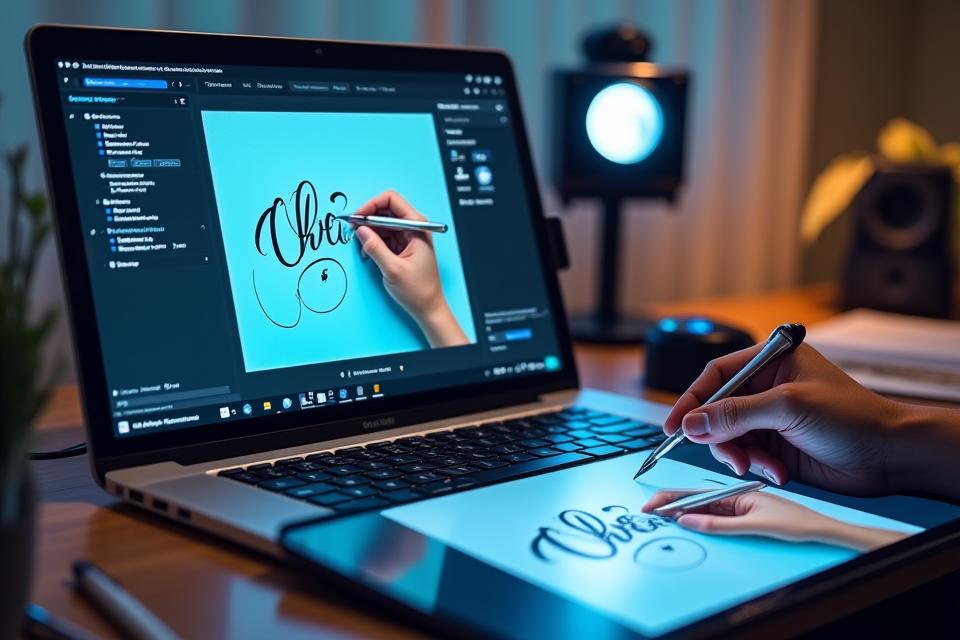 Corso di calligrafia online con supporto digitale