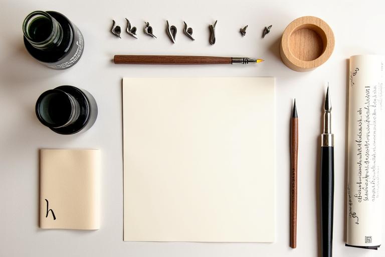 Kit di calligrafia per principianti con materiali base