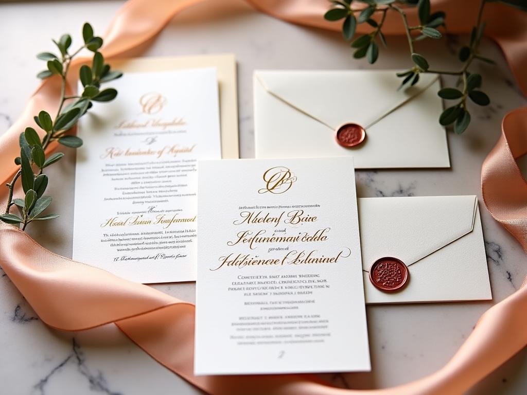 Portfolio matrimonio luxury in Toscana con inviti calligrafici