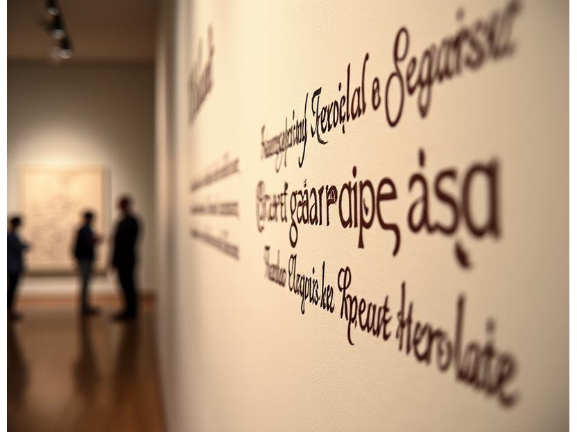 Segnaletica calligrafica per mostre ed eventi culturali